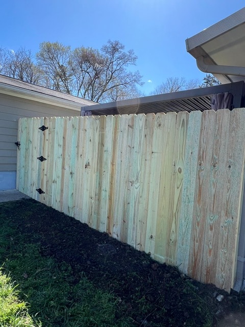 6 foot wood privacy fence installation — East Tennessee fence contractor