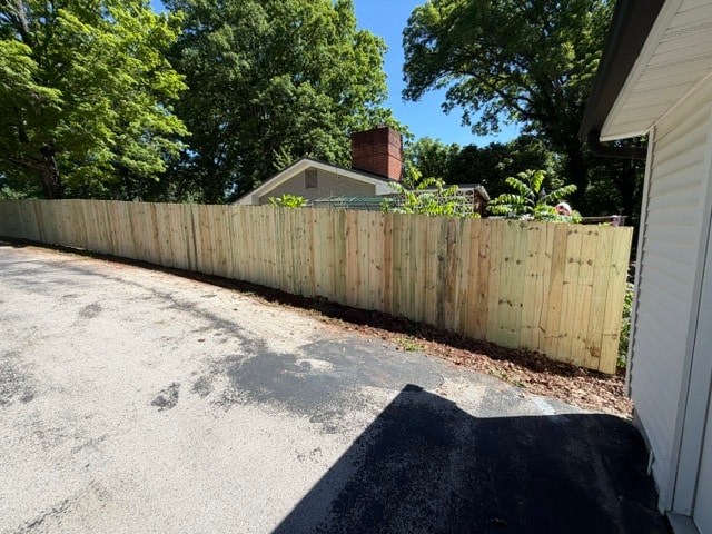 6 foot privacy fence with gate — East Tennessee residential